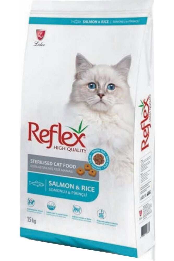 Reflex Somonlu Ve Pirinçli Kısırlaştırılmış Yetişkin Kedi Maması 15 KG | SRC: Barcode: 8698995028790